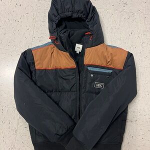 Vans Black and Brown Ski Jacket